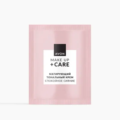 Матирующий тональный крем «Спокойное сияние» Make up + Care – пробный образец, 2 мл