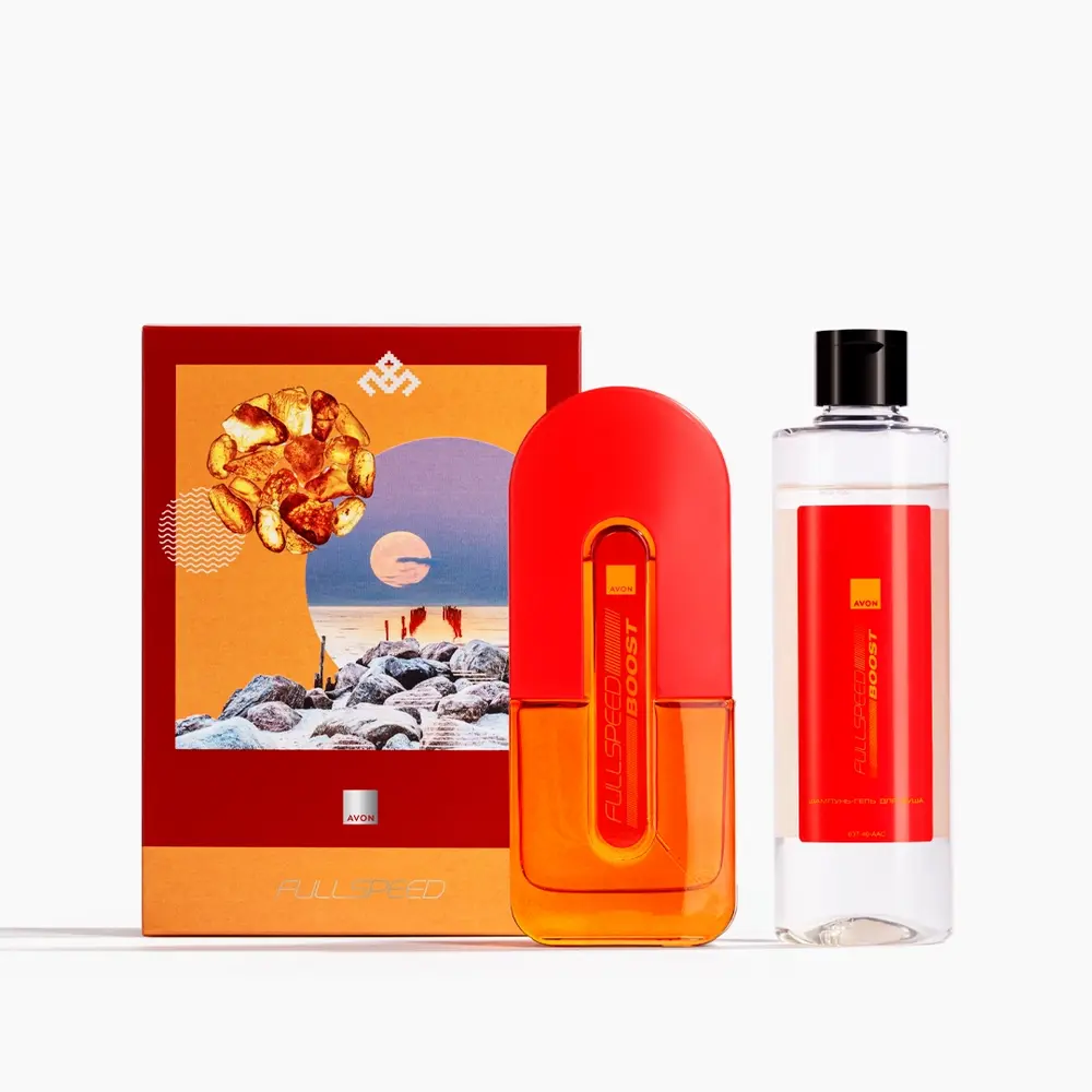 набор full speed boost для него (75мл. + шампунь д/душа 250мл. + интерьерное украшение)