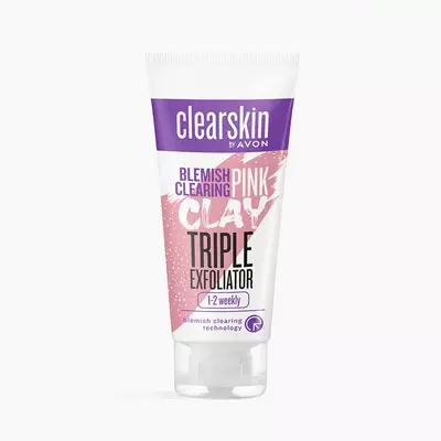 Розовый глиняный скраб-пилинг для лица «Для проблемной кожи», 75 мл